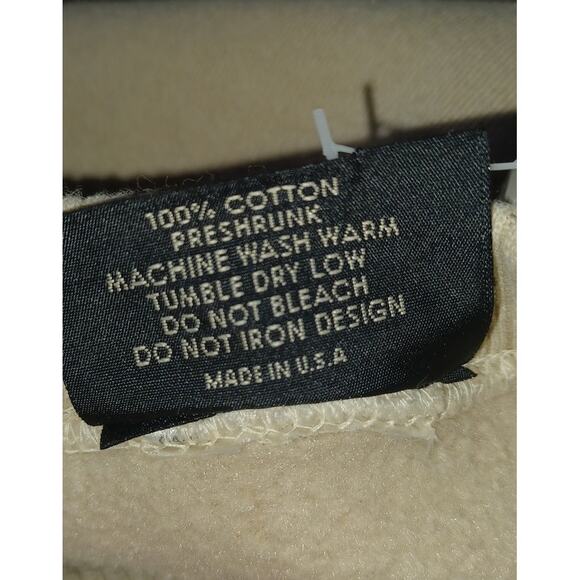 Techstyles Sportswear Whitetail Hunter Deer Hunting Cream Sweatshirt New XL - Picture 7 of 7